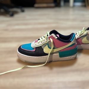 Nike Air Force 1 Shadow "Barely volt oracle aqua"
Women's size 8